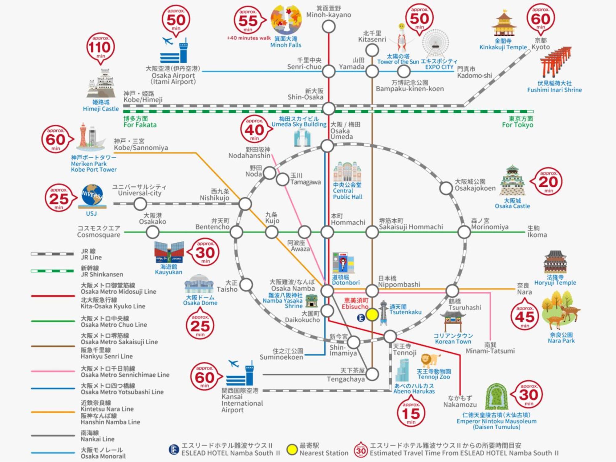 Eslead Hotel Namba South Ⅱ 大阪市 エクステリア 写真